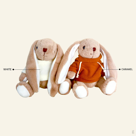 Name Embroidery Bunny Soft Toy – Personalized Hoodie