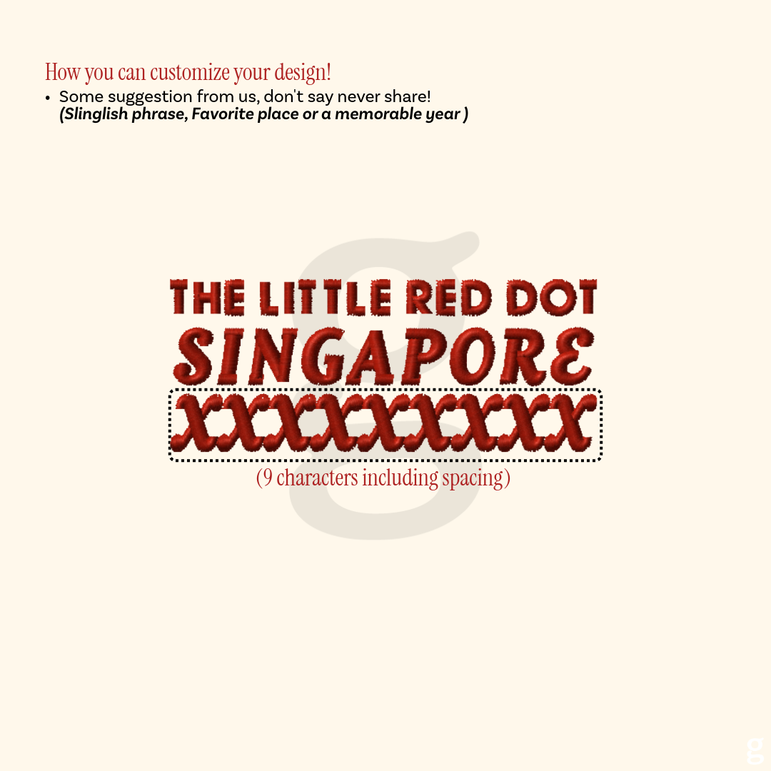 The Little Red Dot Embroidery Tee