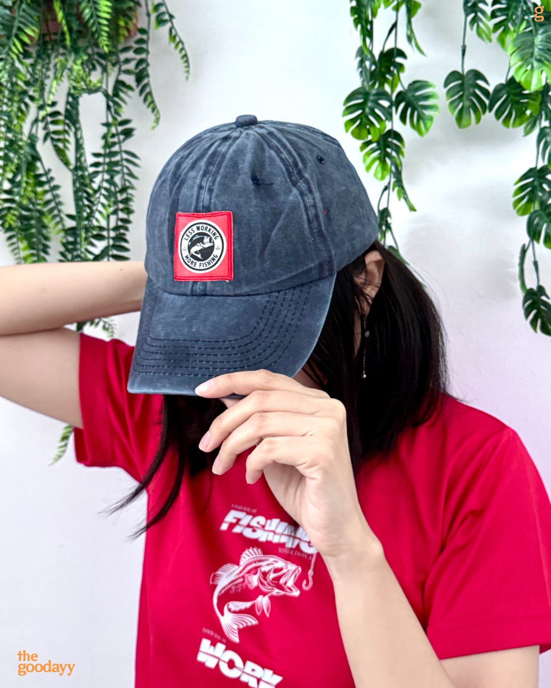 The Goodayy using embroidery and direct to film printing technology to create unique statement cap piece that can be worn daily.