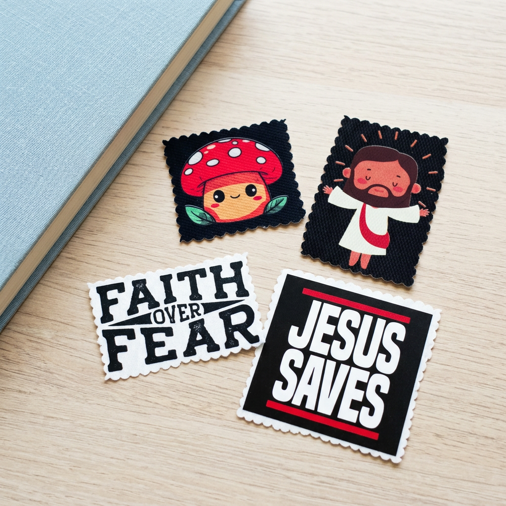 Close-up casual sticker collection image
