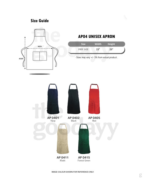 AP04 Apron with 2 Pockets