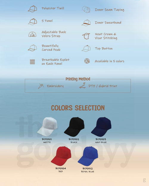 BCP05 Polyester Baseball Cap