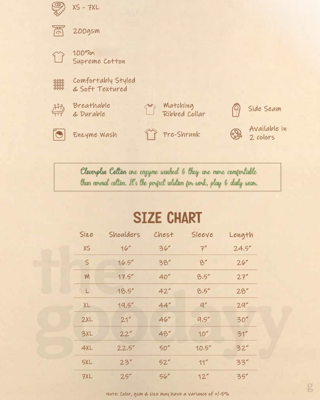 BCRG01 Cotton Short Sleeve T-shirt
