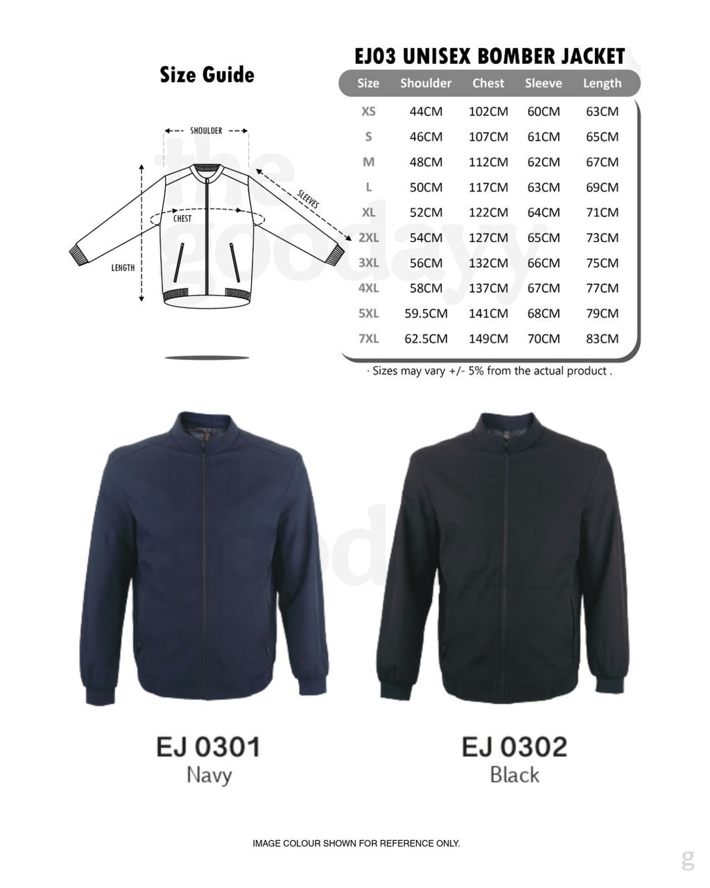 EJ03 Full-Zip Bomber Jacket