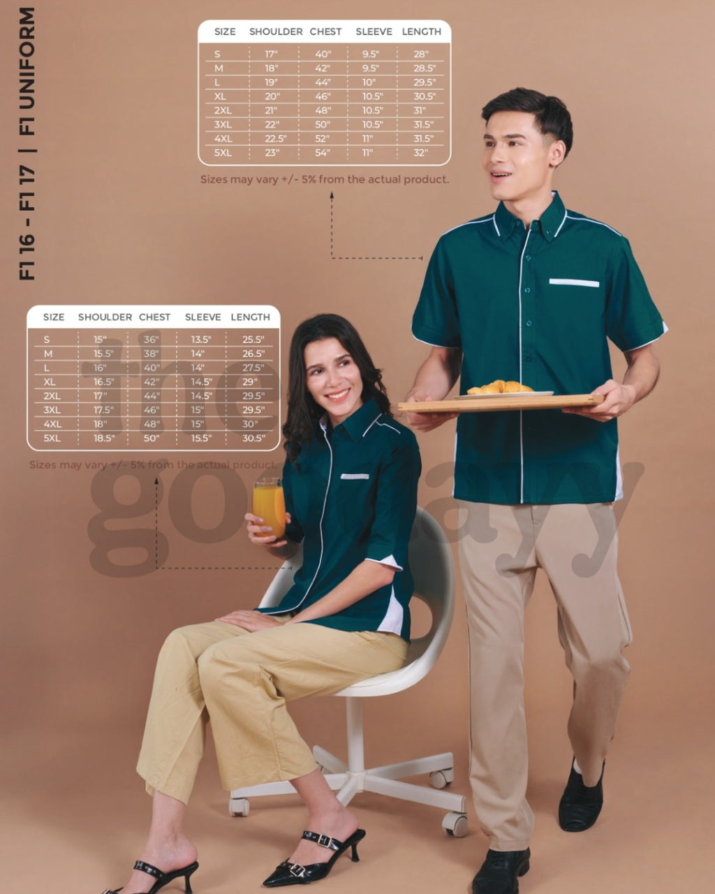 F116 Corporate Uniform Short Sleeve Shirt