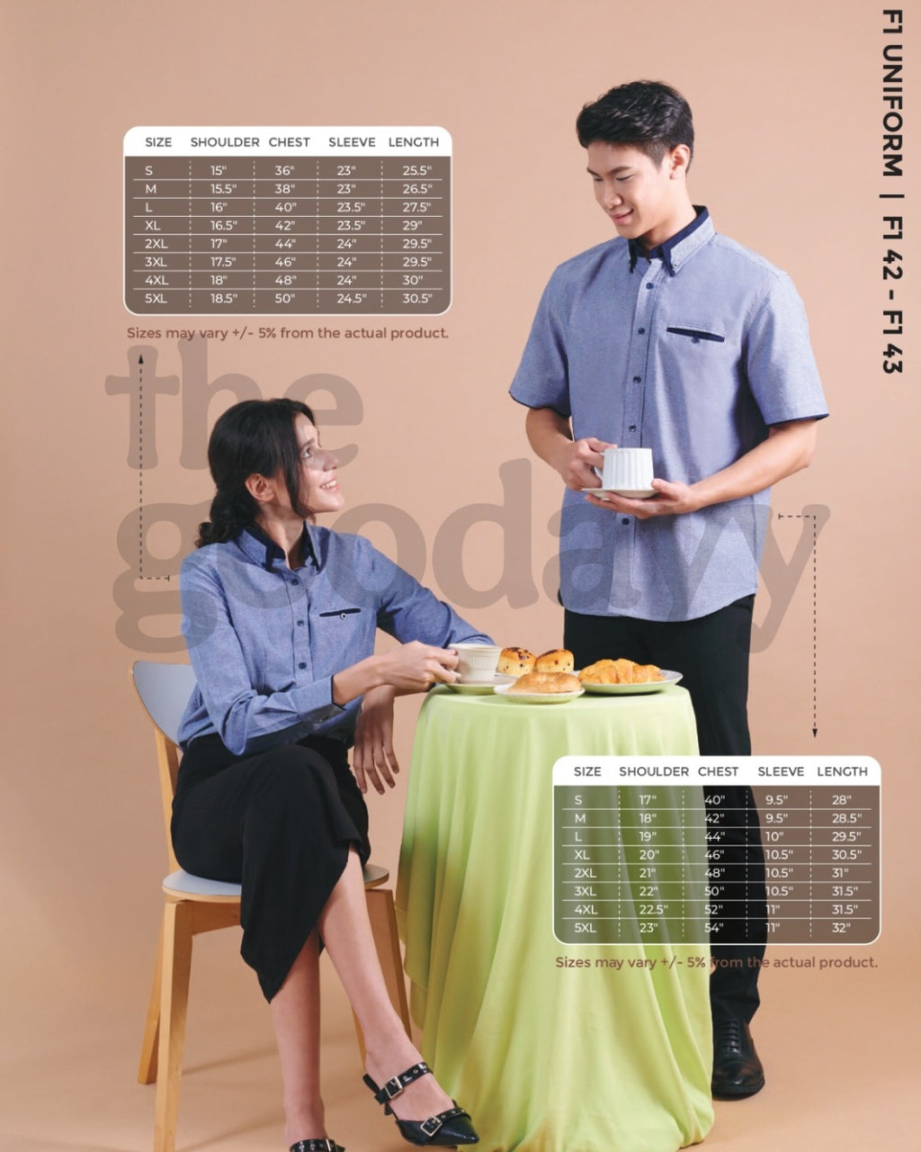 F142 Corporate Uniform Short Sleeve Shirt