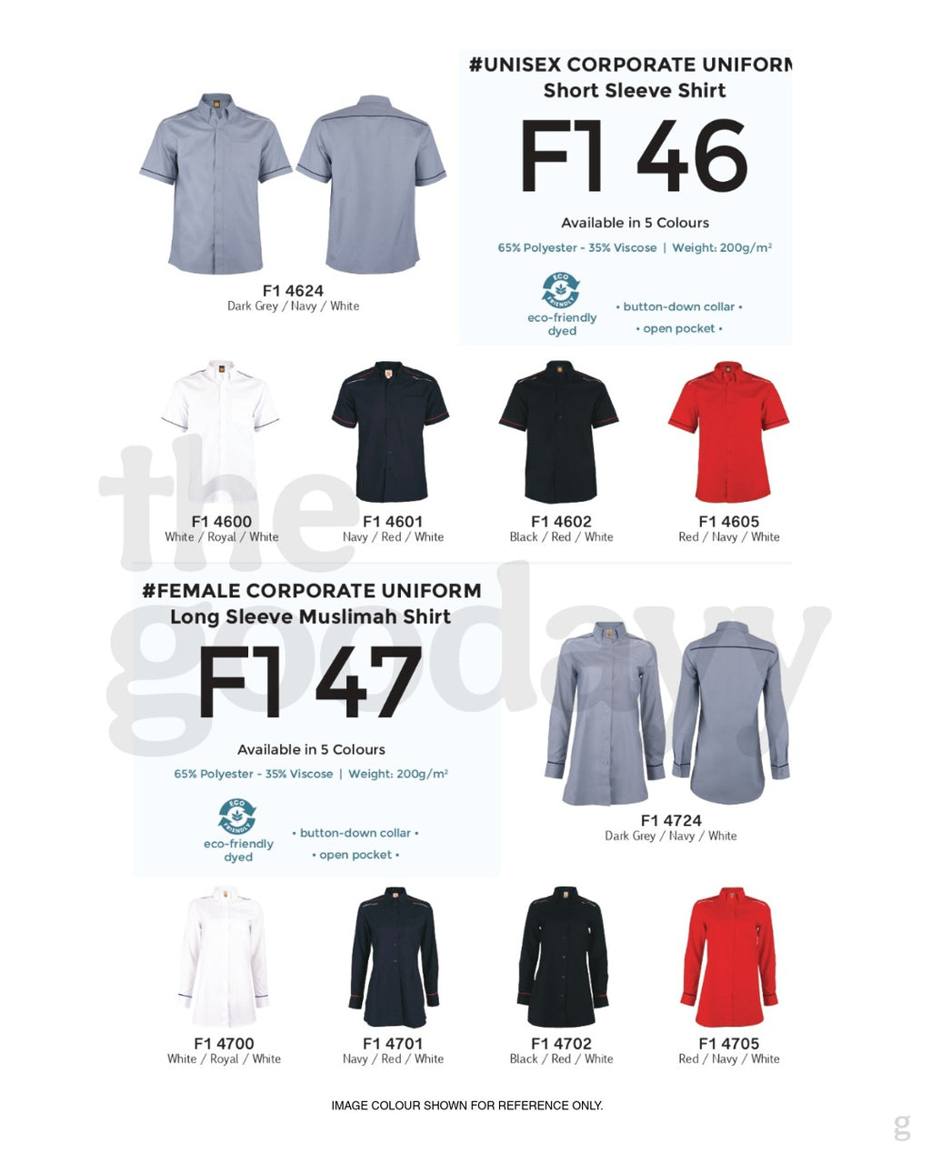 F146 Corporate Uniform Short Sleeve Shirt
