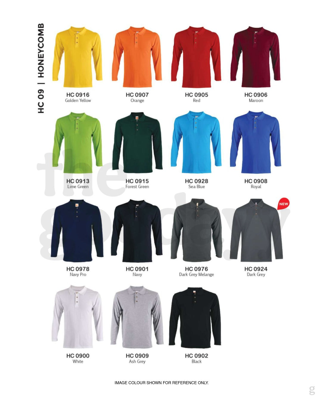 HC09 Honeycomb CVC Long Sleeve Polo