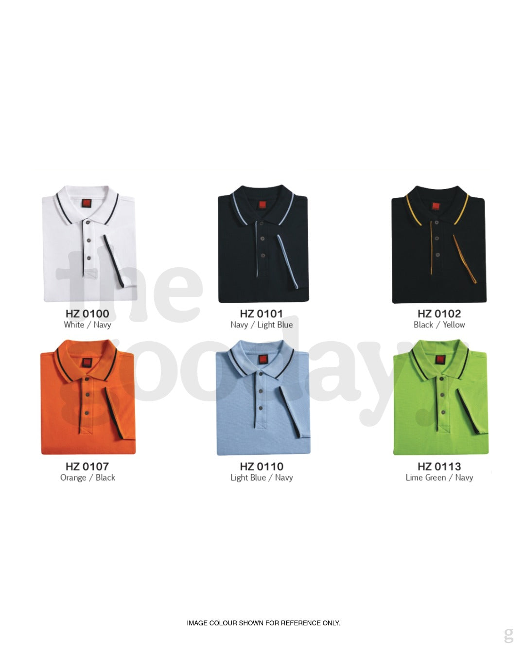 HZ01 Horizon CVC Short Sleeve Tipped Collar Polo
