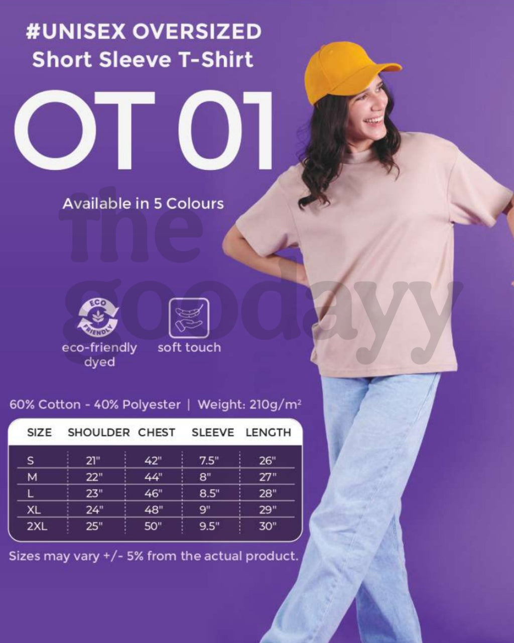 OT01 Oversized Cotton Short Sleeve T-shirt