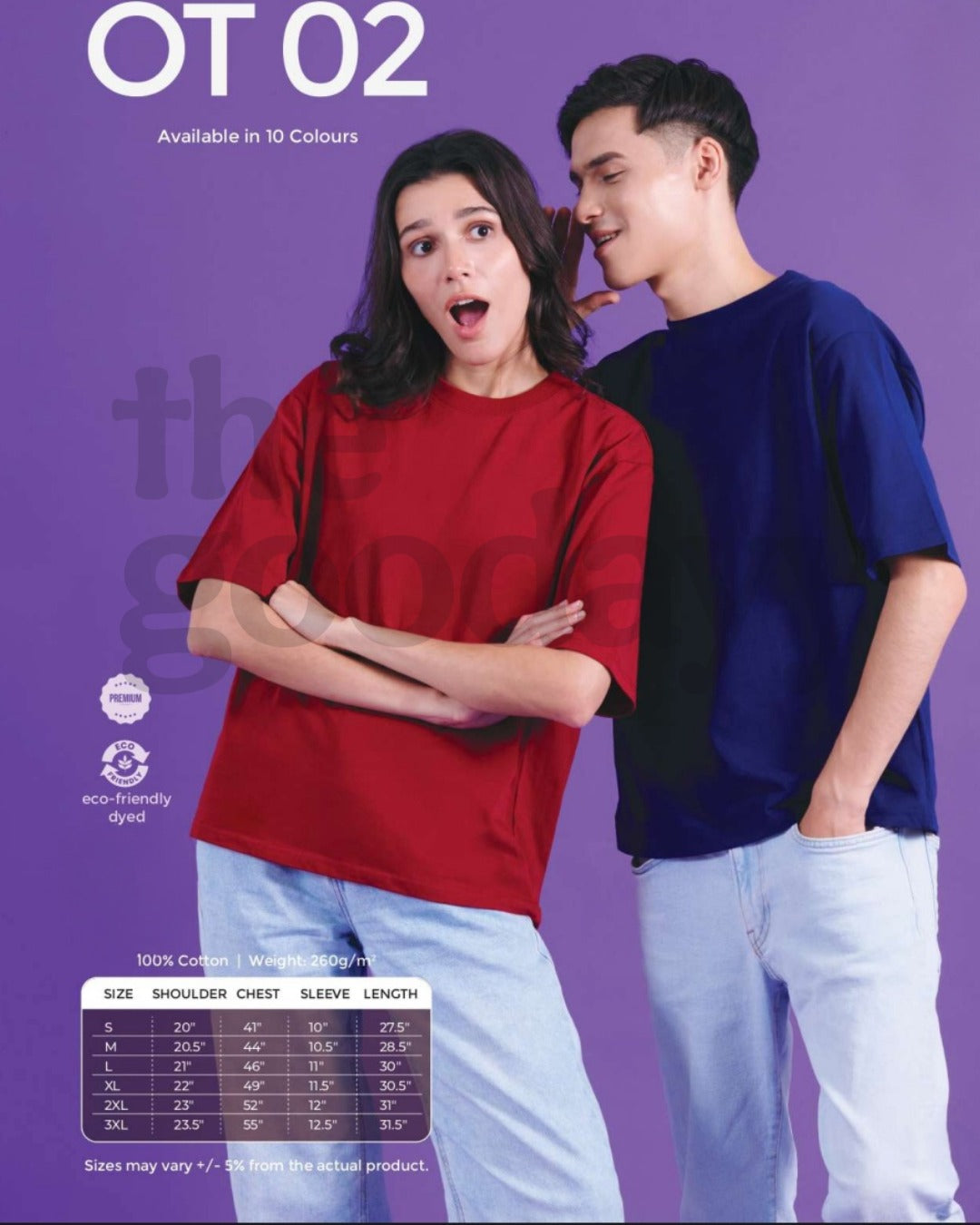 OT02 Oversized Premium Cotton Short Sleeve T-shirt