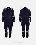 OV02 Cotton Coverall with Reflective Tape