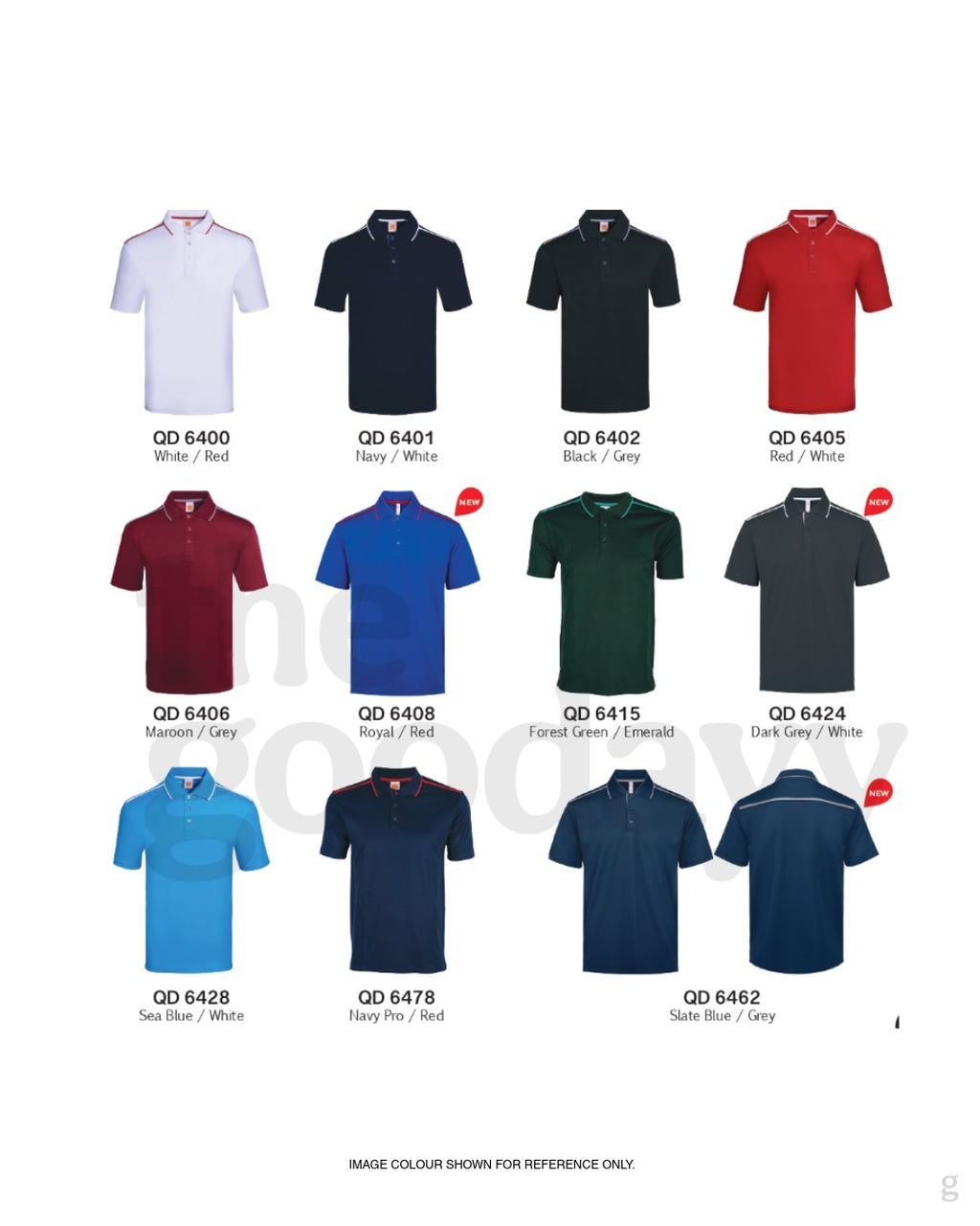 QD64 Quick Dry CVC Short Sleeve Polo