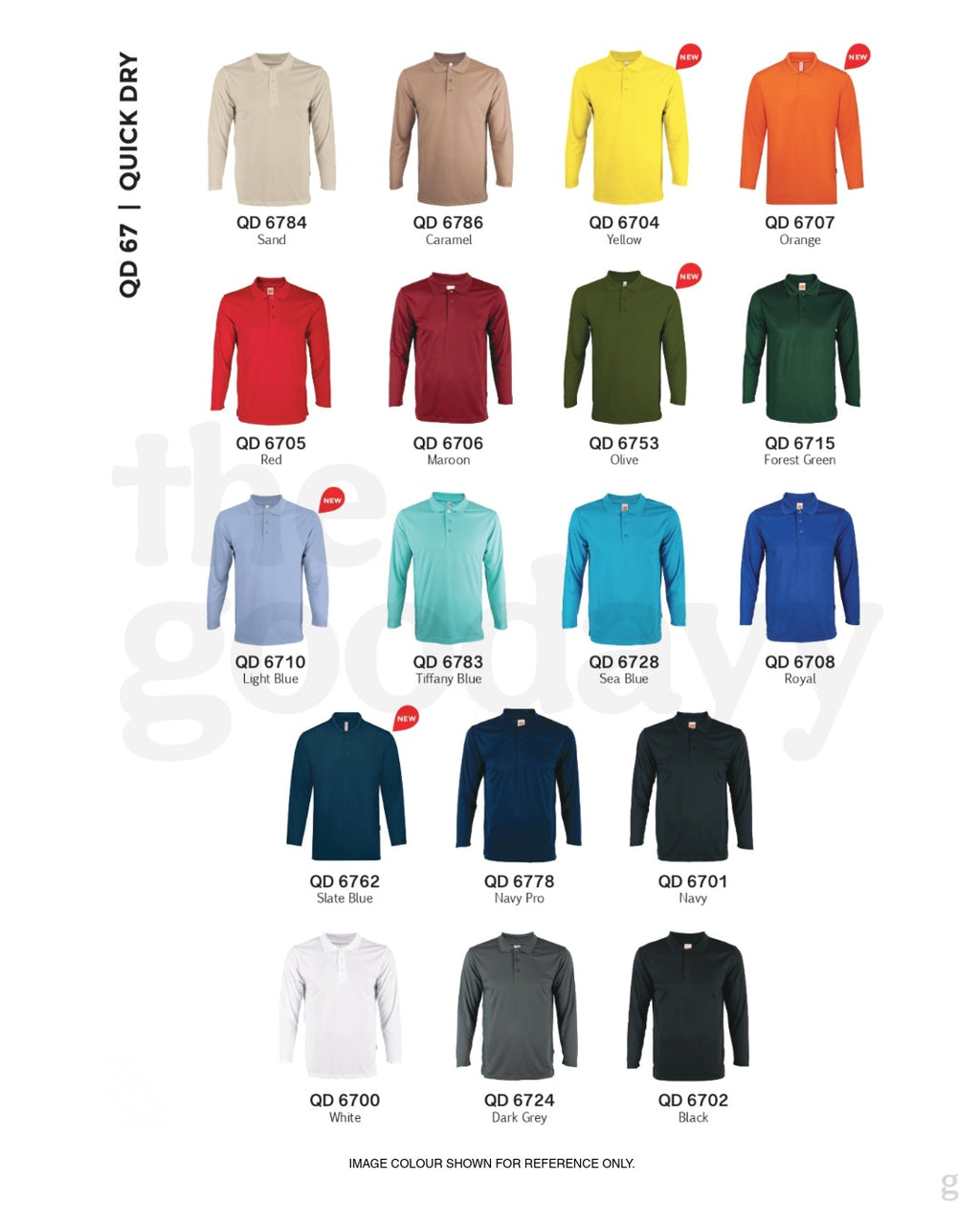 QD67 Quick Dry Long Sleeve Polo