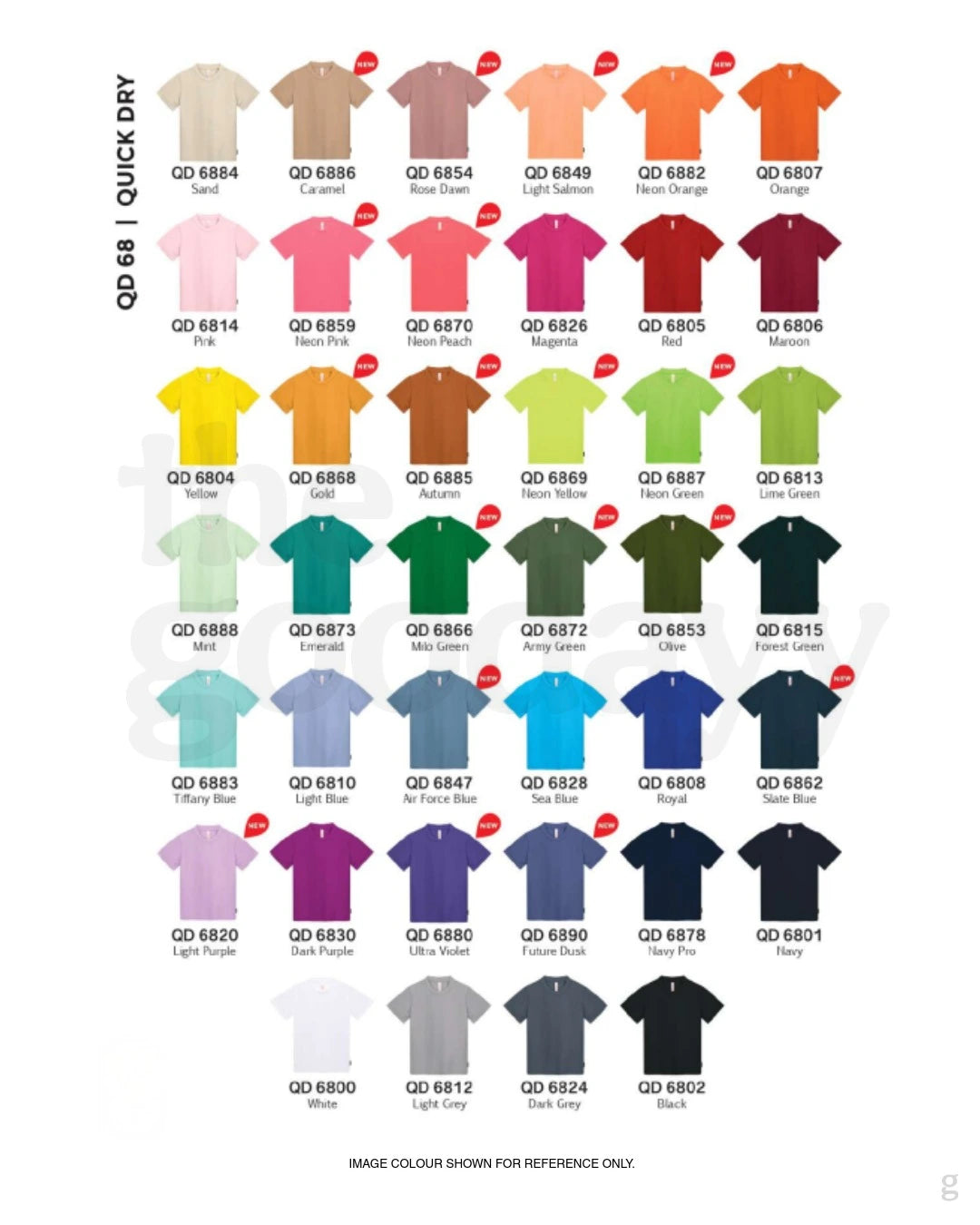 QD68 Quick Dry Kids Short Sleeve T-shirt