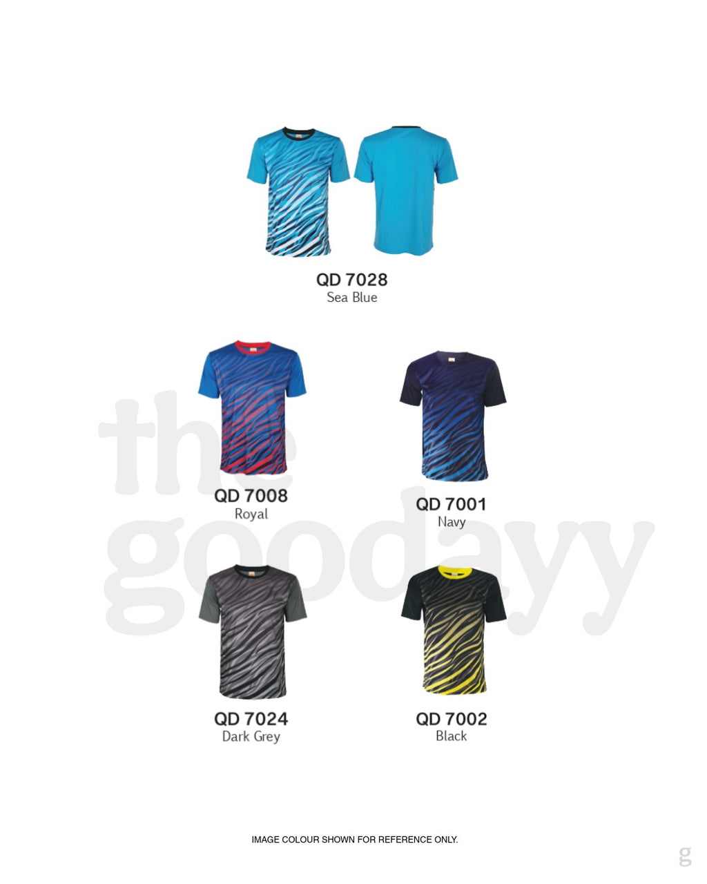 QD70 Quick Dry Short Sleeve Sublimation T-shirt
