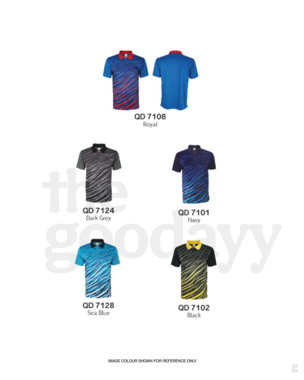 QD71 Quick Dry Short Sleeve Sublimation Polo