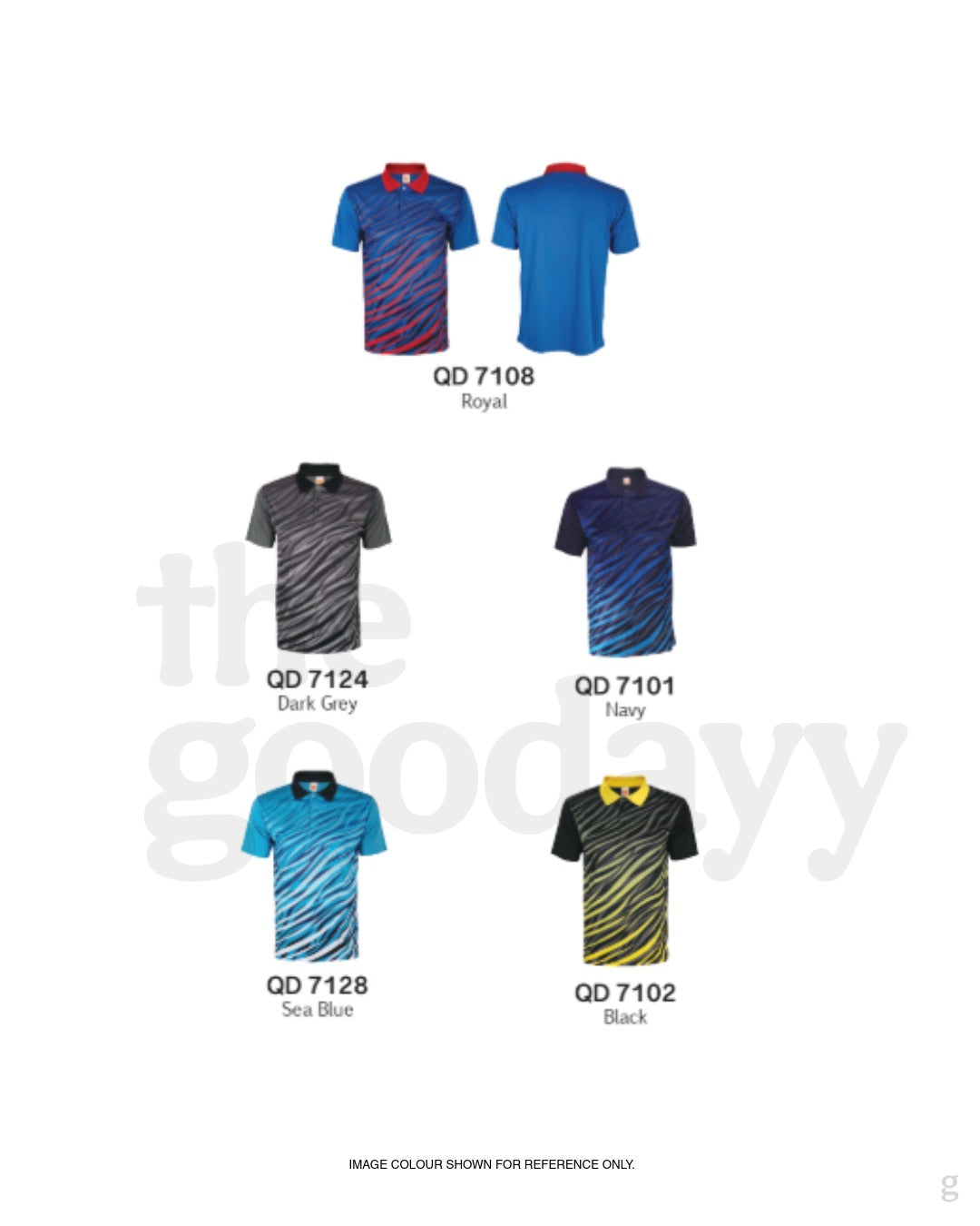 QD71 Quick Dry Short Sleeve Sublimation Polo