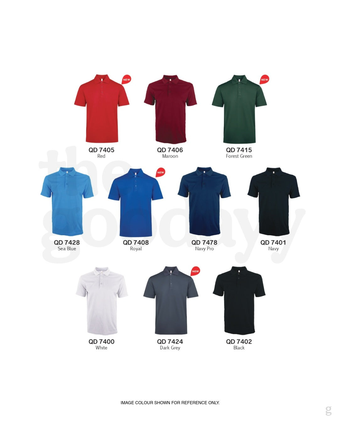 QD74 Quick Dry CVC Short Sleeve Polo