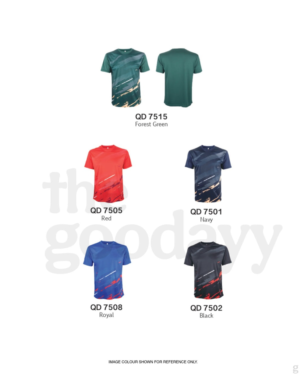 QD75 Quick Dry Short Sleeve Sublimation T-shirt