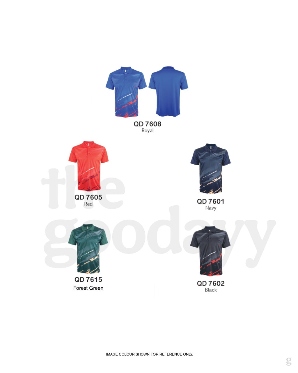 QD76 Quick Dry Short Sleeve Sublimation Polo