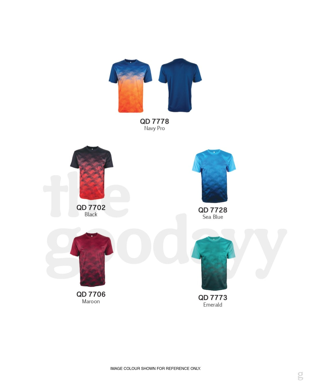 QD77 Quick Dry Short Sleeve Sublimation T-shirt