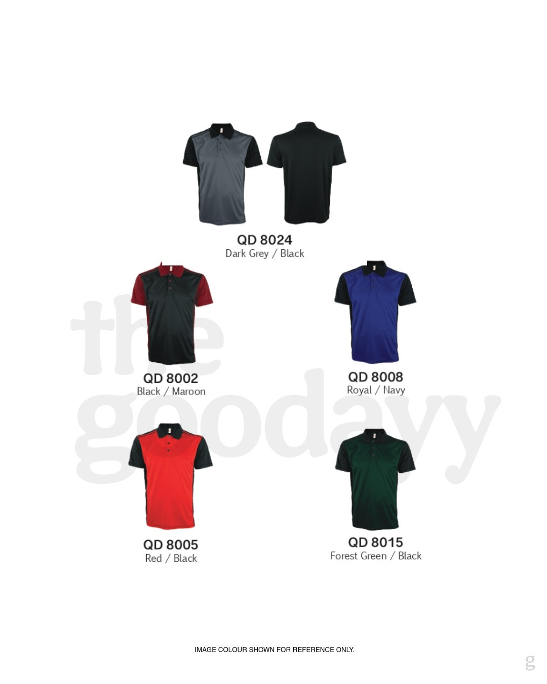 QD80 Quick Dry Short Sleeve Cut & Sew Polo