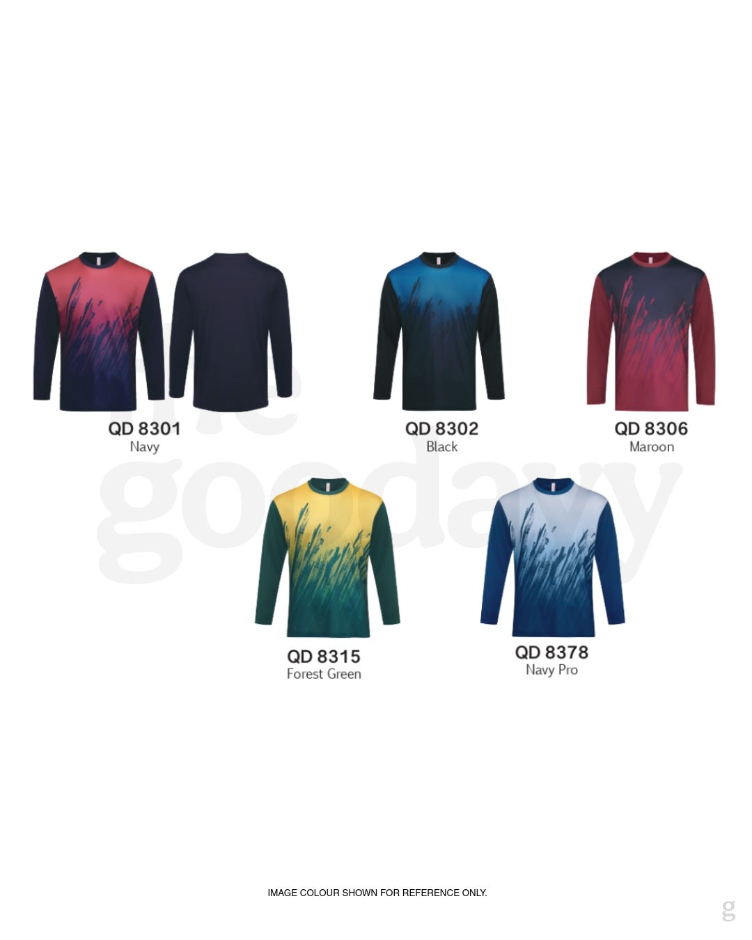 QD83 Quick Dry Long Sleeve Sublimation T-shirt
