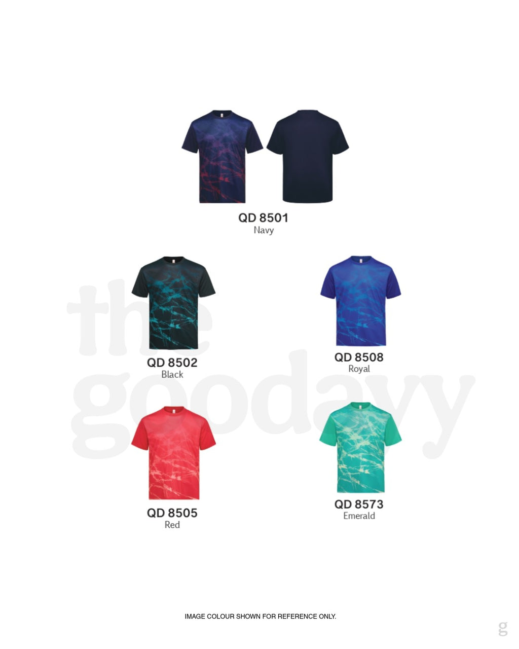 QD85 Quick Dry Short Sleeve Sublimation T-shirt