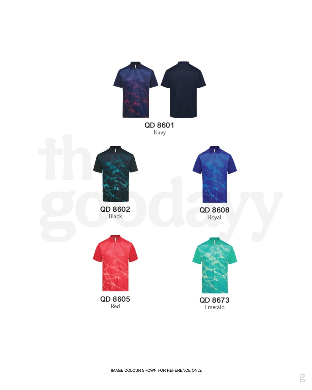 QD86 Quick Dry Short Sleeve Sublimation Polo