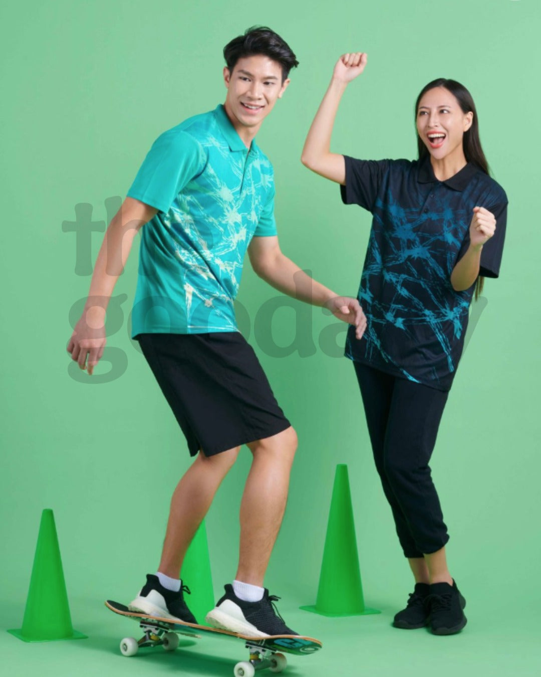 QD86 Quick Dry Short Sleeve Sublimation Polo