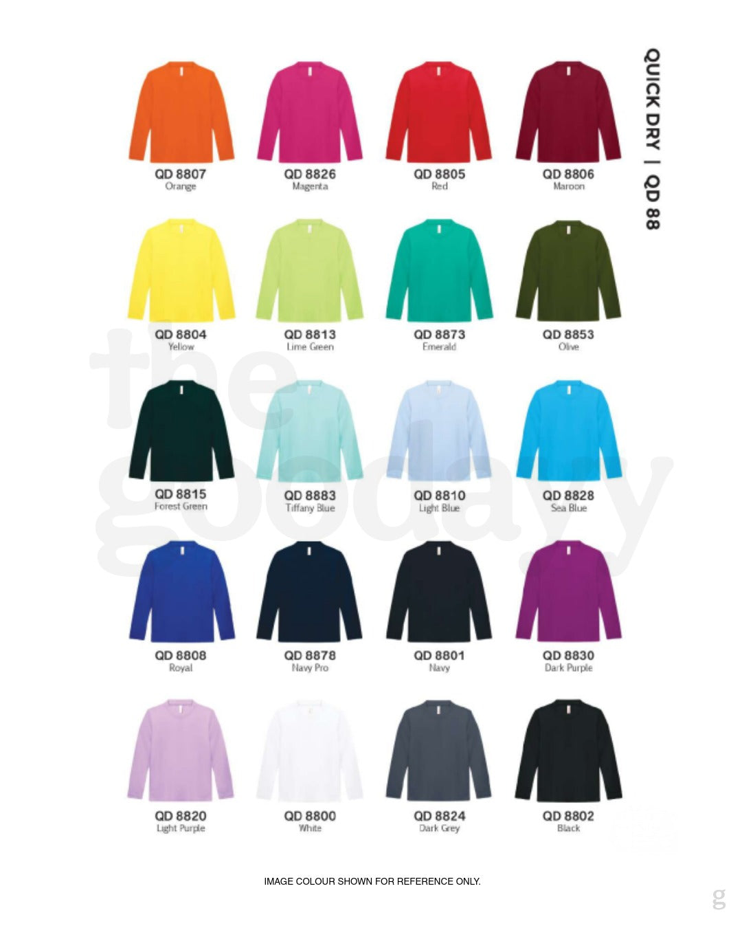 QD88 Quick Dry Kids Long Sleeve T-shirt