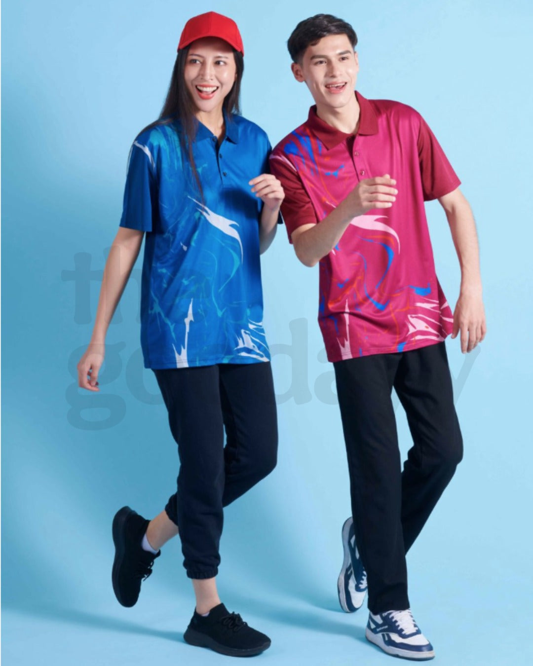 QD90 Quick Dry Short Sleeve Sublimation Polo