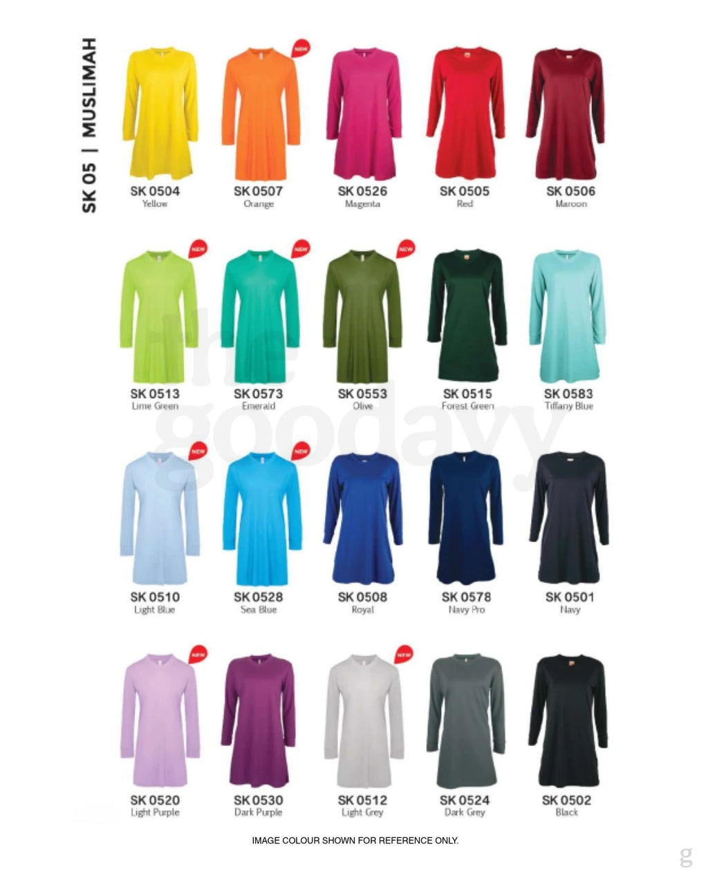SK05 Quick Dry Long Sleeve Muslimah