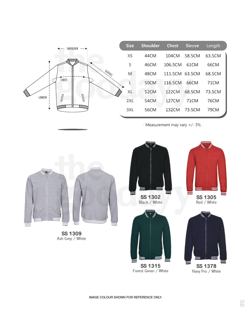 SS13 Full-Zip Varsity Jacket