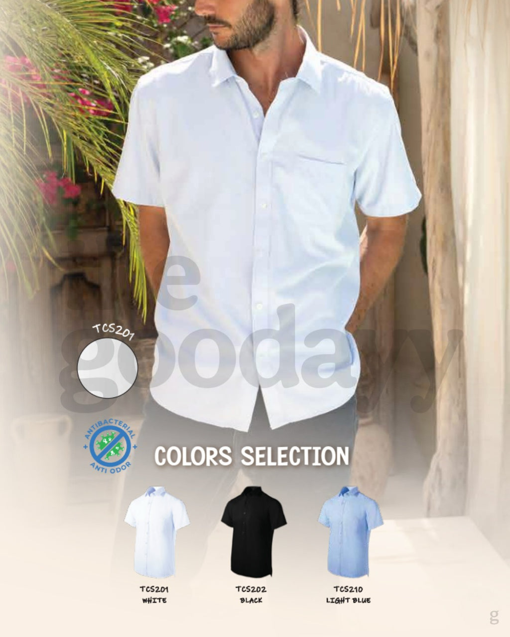 TCS2 Anti-Wrinkle Corporate Short Sleeve Shirt (Male Cutting)