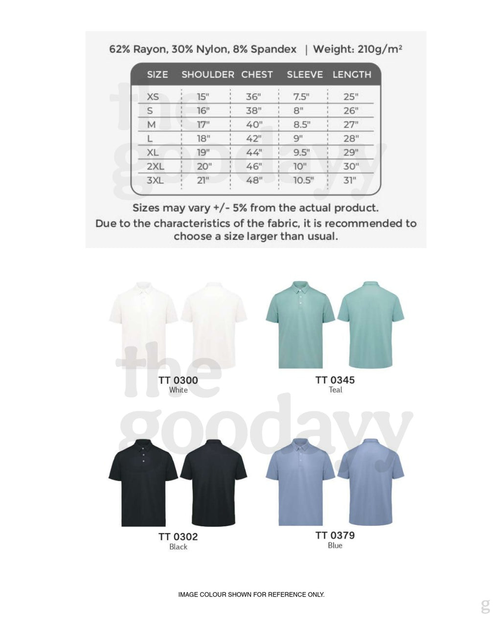 TT03 Premium Rayon Short Sleeve Polo