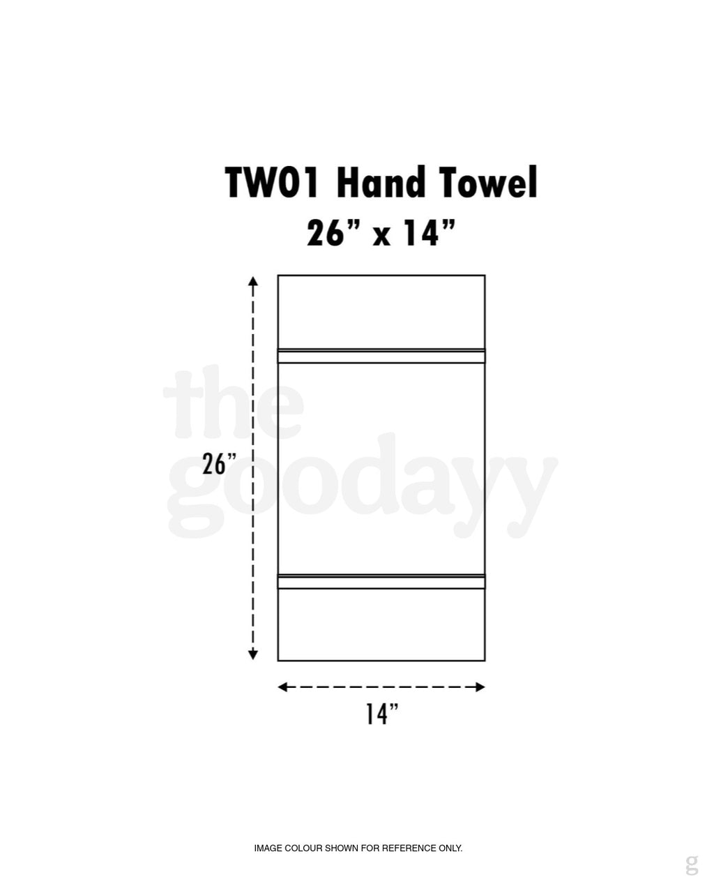 TW01 Cotton Hand Towel 14″x26″
