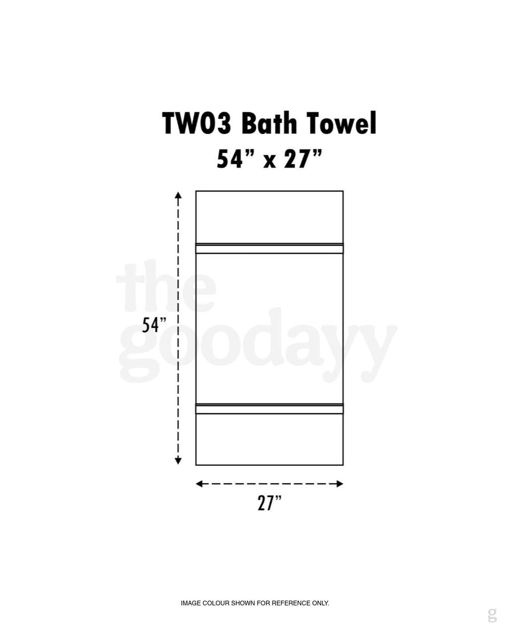TW03 Cotton Bath Towel 27″x54″