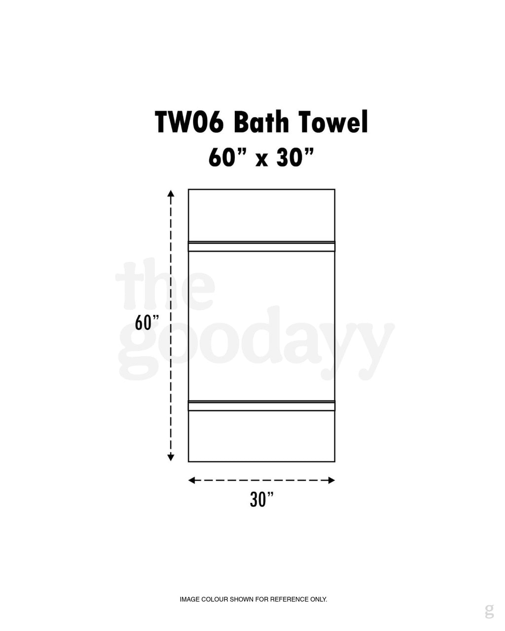 TW06 Cotton Bath Towel 30″x60″