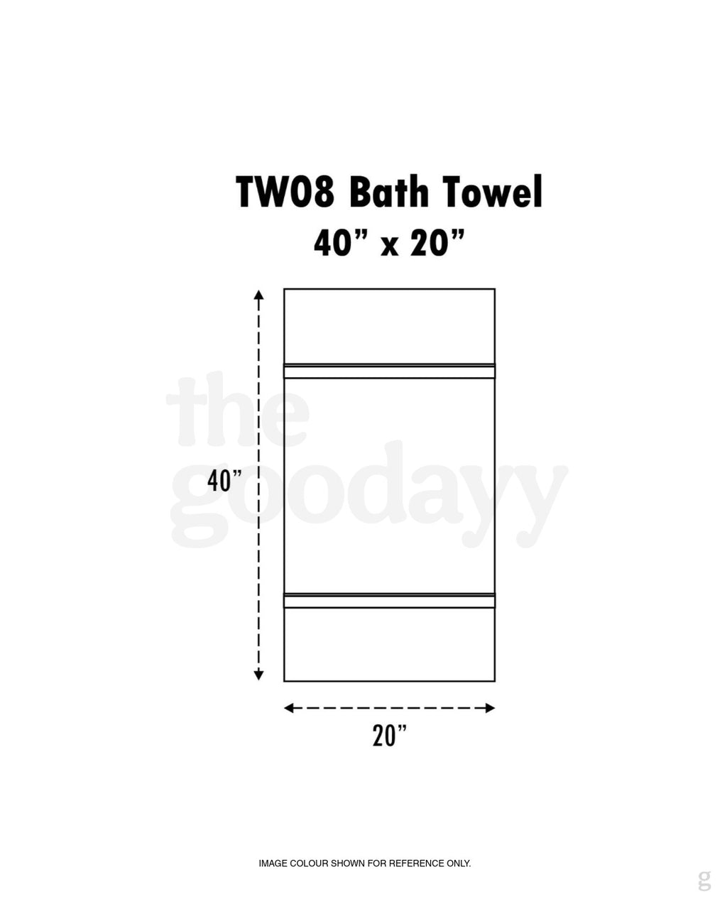 TW08 Cotton Bath Towel 20″x40″