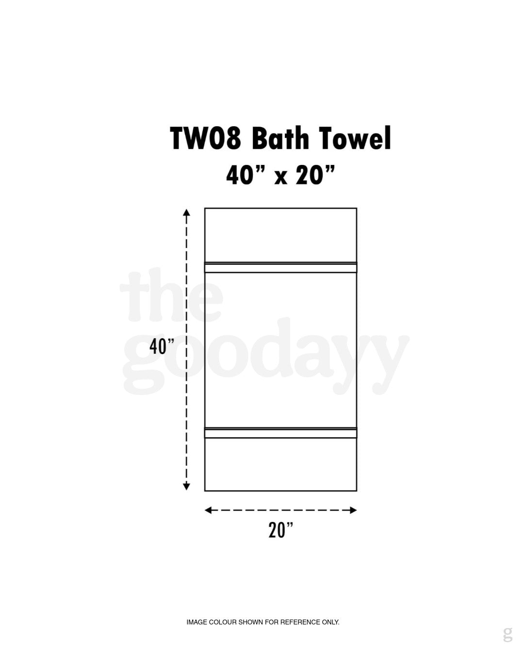 TW08 Cotton Bath Towel 20″x40″