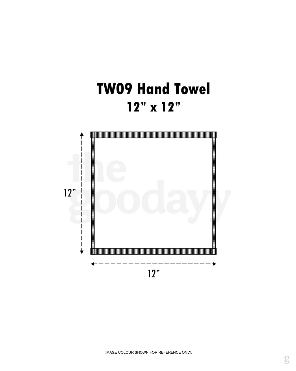 TW09 Cotton Hand Towel 12″x12″