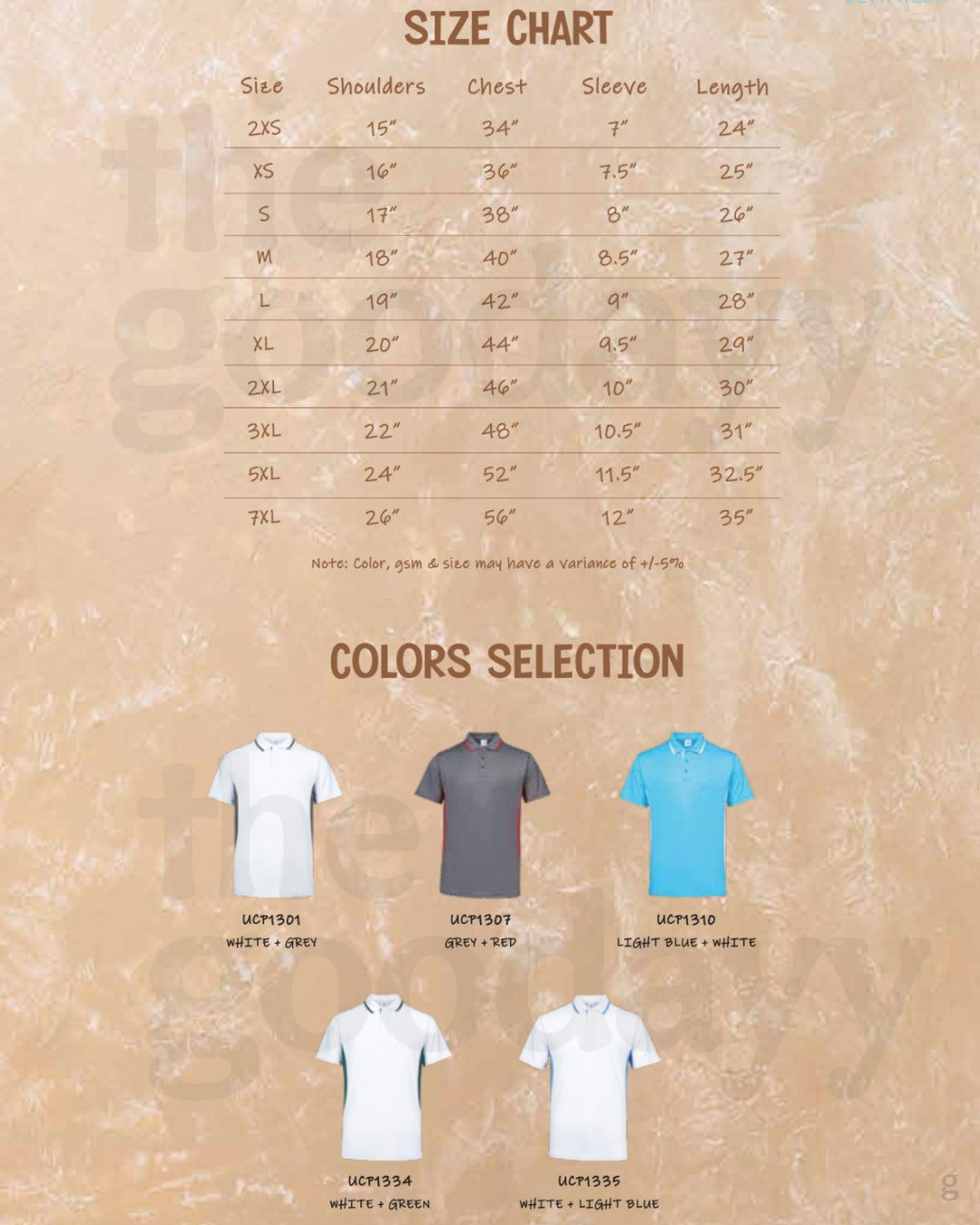 UCP13 CVC Short Sleeve Contra Polo