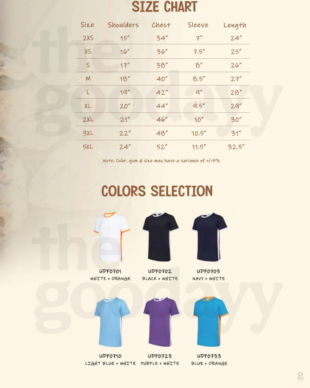 UDF07 Quick-Dry Short Sleeve Contrast Side Panel T-Shirt