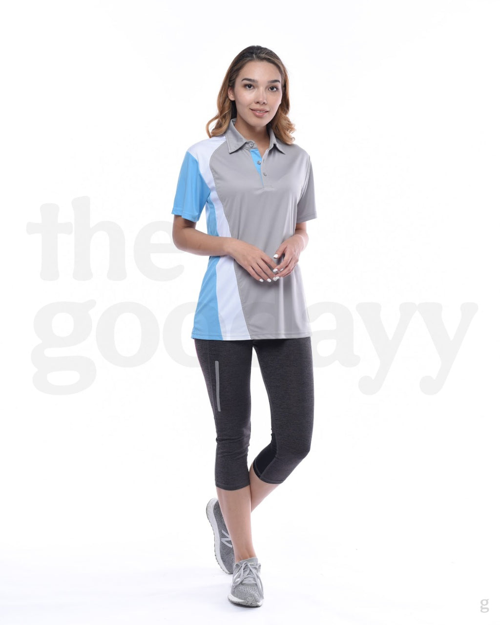 UDF13 Quick-Dry Short Sleeve Contrast CS Sash Polo