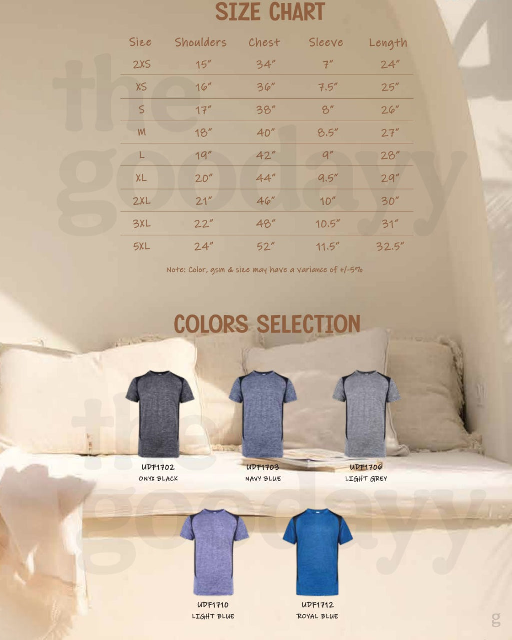UDF17 Quick-Dry Short Sleeve Heather Edge T-shirt