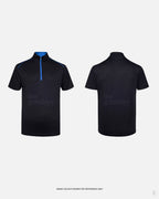 UDF20 Quick-Dry Short Sleeve Mandarin Collar Zip Polo