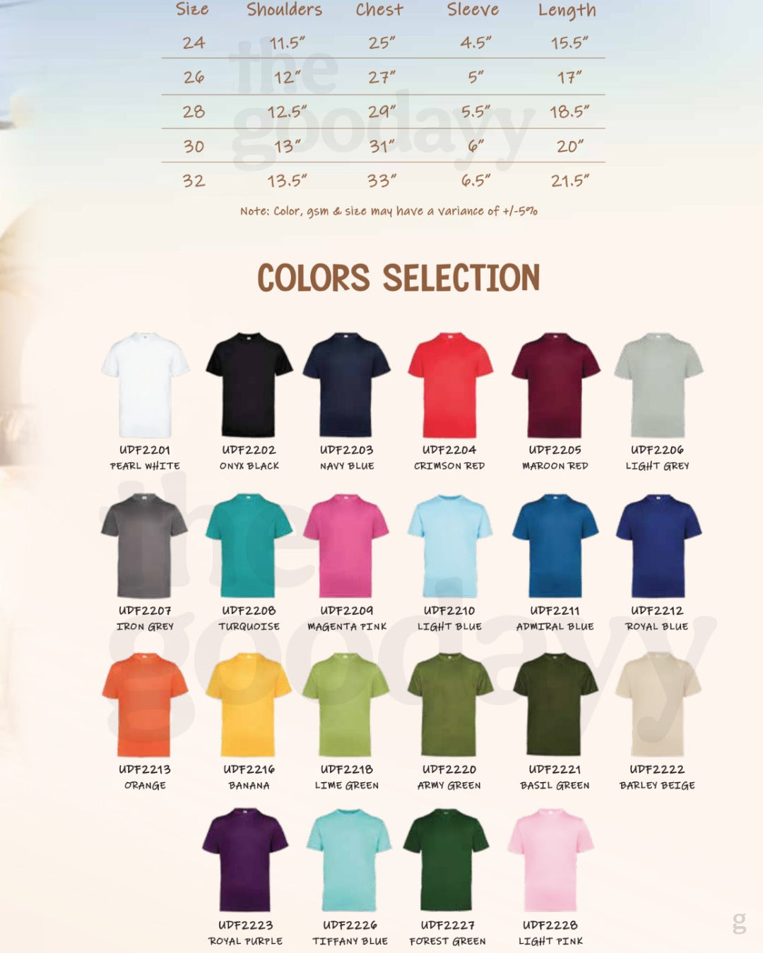 UDF22 Quick-Dry Kids Short Sleeve T-shirt