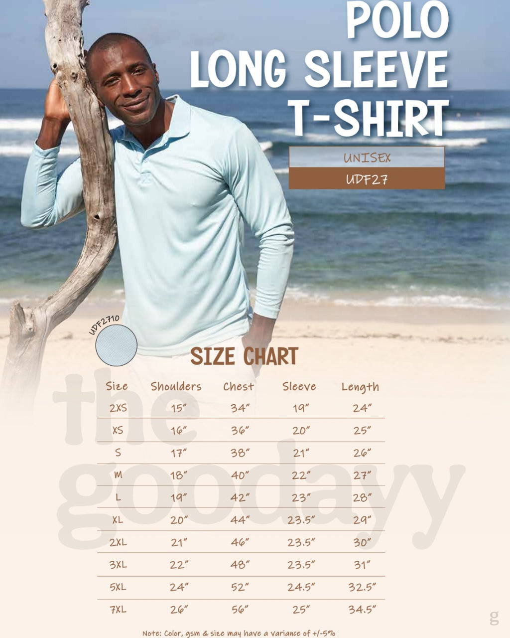 UDF27 Quick-Dry Long Sleeve Polo